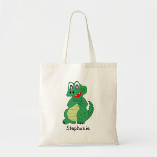 Bolso De Tela Diseño de cocodrilo