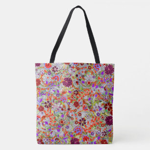 Bolso De Tela Diseño de coloración de flores de color lindo