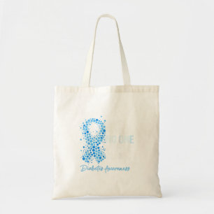 Bolso De Tela Diseño de Conciencia de la Diabetes 24