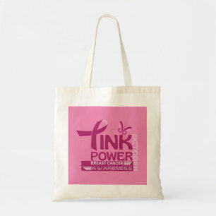 Bolso De Tela Diseño de conciencia sobre el cáncer de mama a tra
