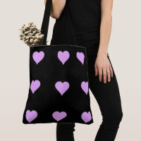 Diseño de corazón rosa y negro gótico