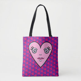 Bolso De Tela Diseño de corazones