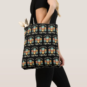 Bolso De Tela Diseño de cosecha de café retro