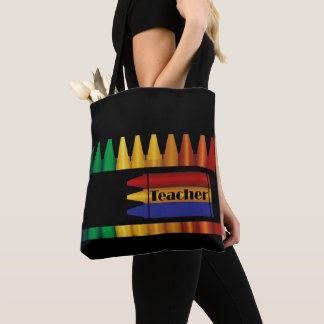 Bolso De Tela Diseño de Crayon para profesores