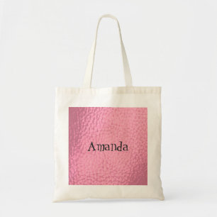 Bolso De Tela Diseño de cuero rosa falso 1 Tote