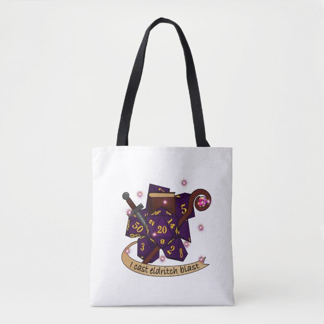 Bolso De Tela Diseño de dados de bloqueo (Anverso)