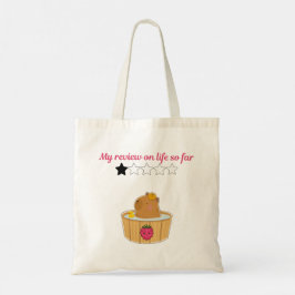 Bolso De Tela Diseño de dibujos animados de carpincho kawaii lin