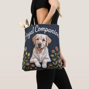 Bolso De Tela Diseño de edredón de Labrador Retriever dorado – J