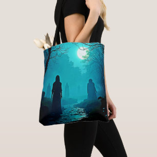 Bolso De Tela Diseño de Espíritus del bosque con luz de la luna