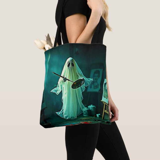 Bolso De Tela Diseño de estudio de artista fantasma (Detalle)