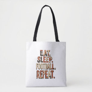 Bolso De Tela Diseño de fanático de fútbol vintage   Gráfico ret