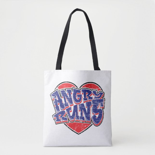 Bolso De Tela Diseño de fans de Angry Runs v2 (Anverso)