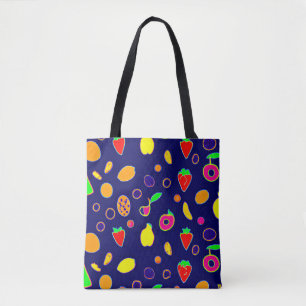 Bolso De Tela Diseño de Fiesta de Frutas Eléctricas