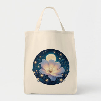 Bolso De Tela Diseño de flores lunares