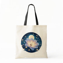 Diseño de flores lunares