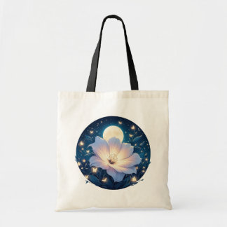 Bolso De Tela Diseño de flores lunares