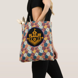Bolso De Tela diseño de flores por todas partes
