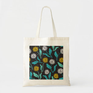 Bolso De Tela Diseño de flores y hojas de Dandelion