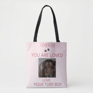 Bolso De Tela Diseño de Fotos conmovedoras para Mamá Perruna