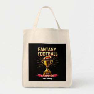 Bolso De Tela Diseño de fútbol divertido campeón de Fantasy Foot