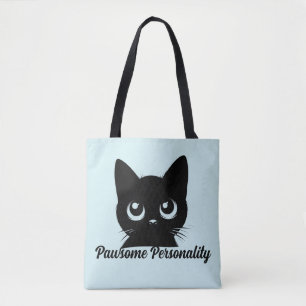 Bolso De Tela Diseño de gato con personalidad impresionante