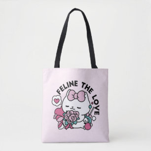 Bolso De Tela Diseño de gatos de San Valentín lindo - Pelear por