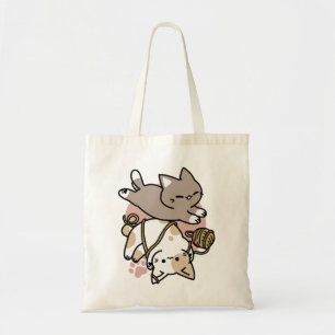 Bolso De Tela Diseño de gatos lindos y juguetones – Arte diverti