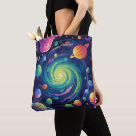 Bolso De Tela Diseño de Giro Planetario