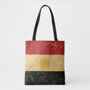 Bolso De Tela Diseño de grunge de la bandera egipcia