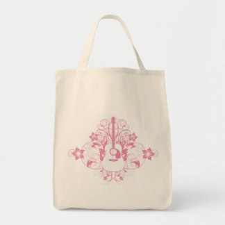 Bolso De Tela Diseño de guitarra