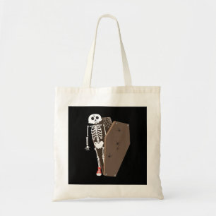 Bolso De Tela Diseño de Halloween para esqueletos y ataúdes