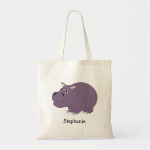 Bolso De Tela Diseño de Hipopótamo