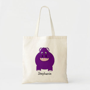 Bolso De Tela Diseño de hipopótamo personalizado