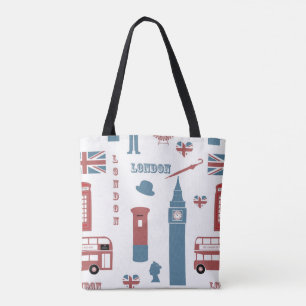 Bolso De Tela Diseño De Iconos Reina Isabel Y Londres