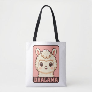 Bolso De Tela Diseño de ilustración de llama adorable