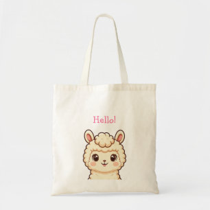 Bolso De Tela Diseño de ilustración de llama linda
