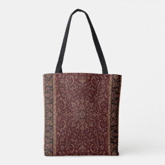 Bolso De Tela diseño de impresión de alfombra persa rojo herenci