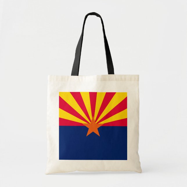 Bolso De Tela Diseño de la bandera del estado de Arizona (Frente)