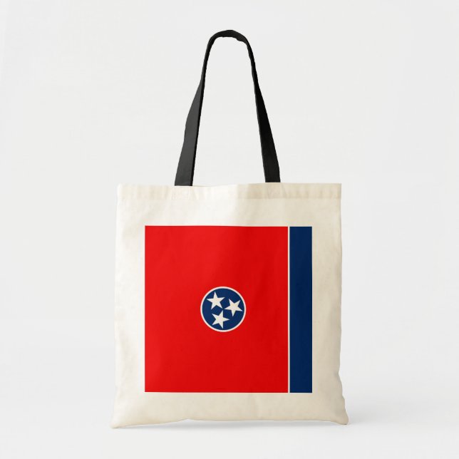 Bolso De Tela Diseño de la bandera del estado de Tennessee (Frente)