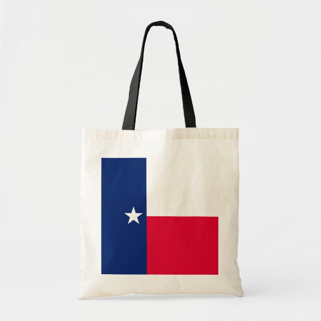 Bolso De Tela Diseño de la bandera del estado de Texas (Frente)