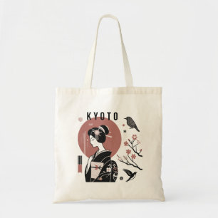 Bolso De Tela Diseño de la ciudad de Kyoto en Japón