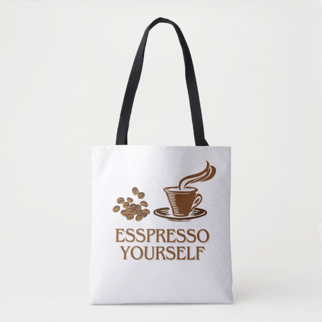 Bolso De Tela Diseño de la Copa de Café Espresso (Anverso)