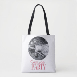 Bolso De Tela Diseño de la Esposa de la Fiesta   Fiesta de Despe