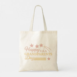 Bolso De Tela Diseño de la insignia vintage del Día de la Abuela