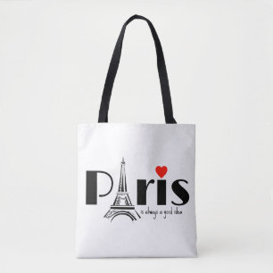 Bolso De Tela Diseño de la Torre Eiffel de París