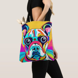 Bolso De Tela Diseño de lentes Mascotas vibrantes