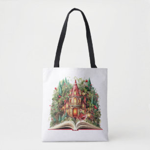 Bolso De Tela Diseño de libros para Navidades festivos