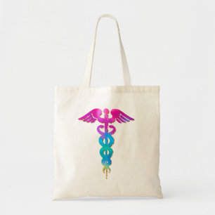 Bolso De Tela Diseño de logotipos médicos coloridos y encantador