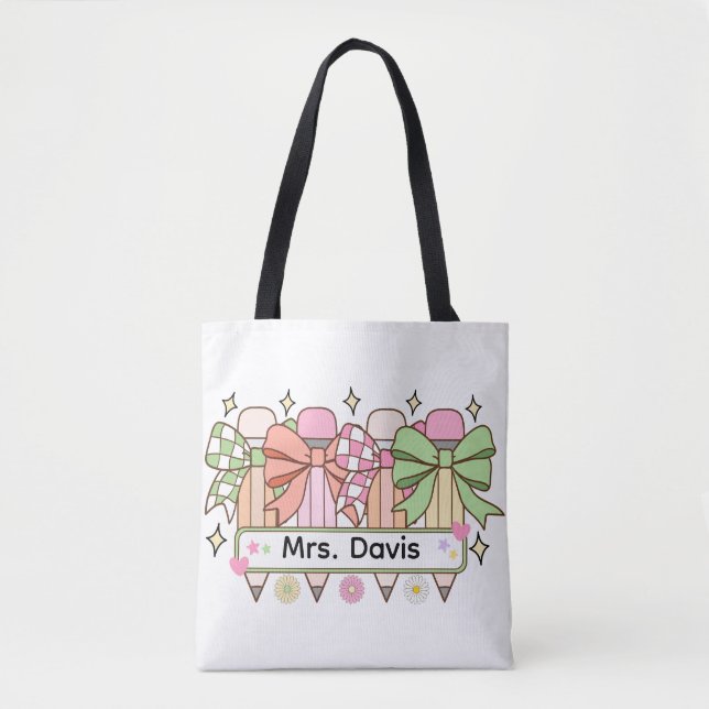 Bolso De Tela Diseño de maestro personalizado (Anverso)