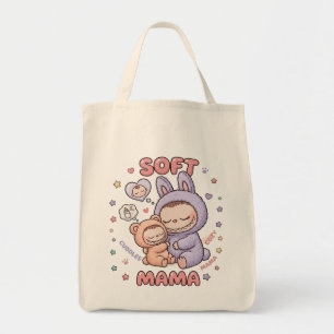 Bolso De Tela Diseño de mamá y bebé astronauta de ciencia ficció